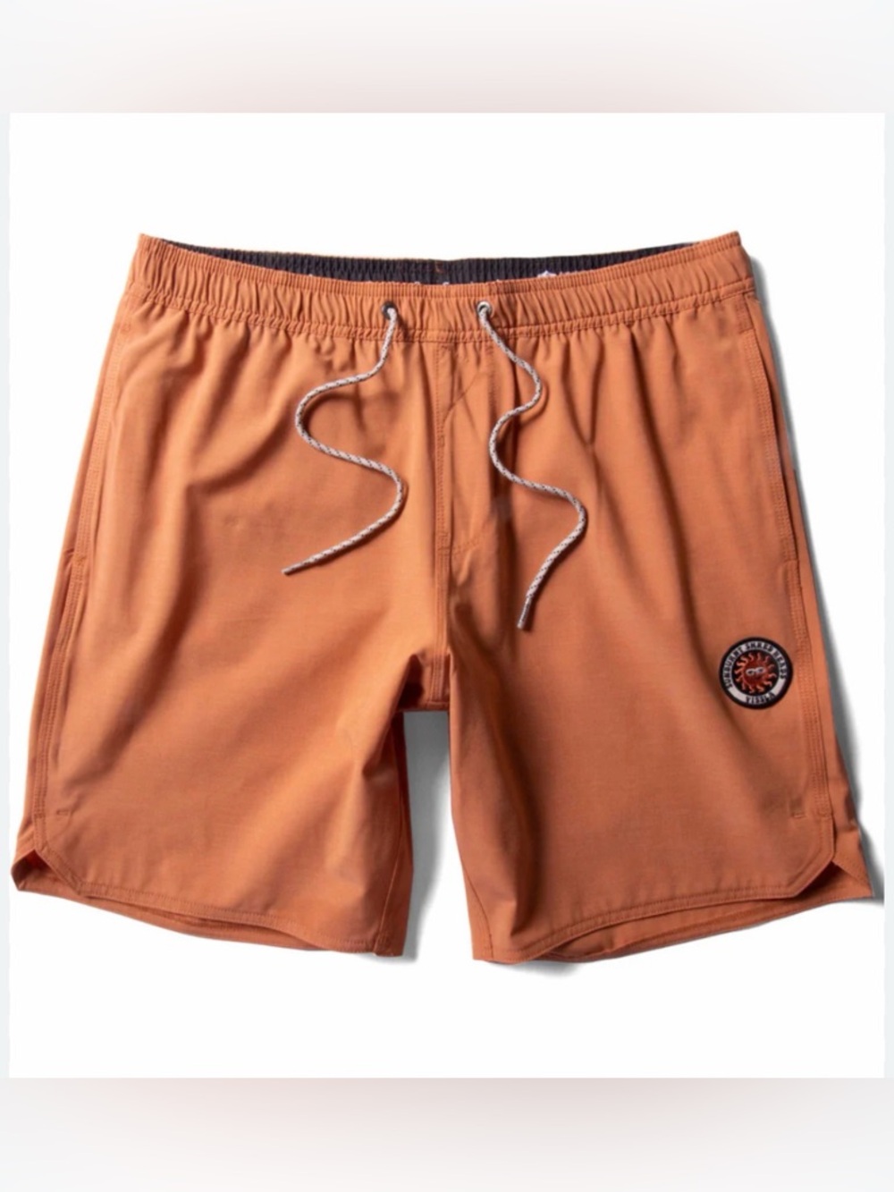 VISSLA Solid Sets Ecolastic Board Shorts 17.5” Guava
